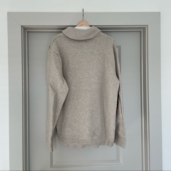 Old Navy Men’s Shawl Neck Sweater - XXL Beige/Camel - Great Condition! Size 2XL - Picture 2 of 3